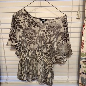 Snake print blouse